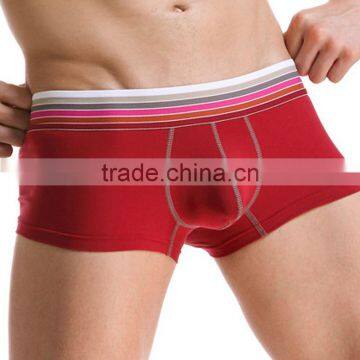 Custom Men's Cotton Casual Boer Shorts Pouch Enhancing Underwear Fashion Color Gradient Belt Underpants Men's Fleible Boer photo-3