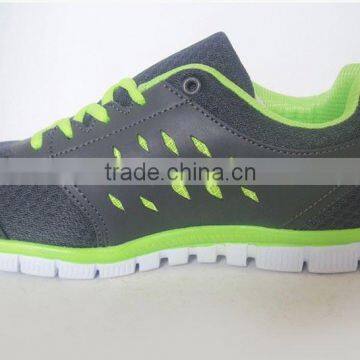 EVA Insole Black Good Supplier Slip Resistant Shoes Men With Green Decoration photo-2