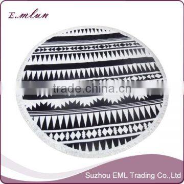 Summer Large Microfiber Printed Round Beach Towels photo-3
