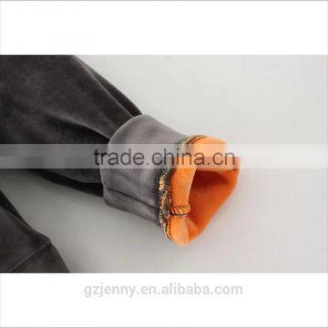 2017 Chinese Wholesale Custom Competitive Price Casual Zip Velvet Tracksuit photo-6