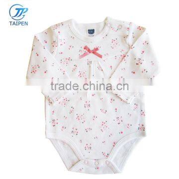 2017 Newborn Baby Girls Bodysuit Flora Pattern Cute Baby Romper For Girls Clothes