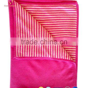 Stripes Design Double Side Baby Cashmere Knitted Blanket photo-2