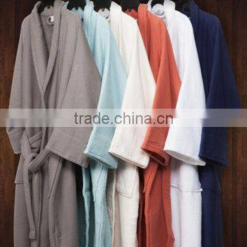 100% Premium Cotton Quick Dry Unisex Waffle Weave Bath Robe