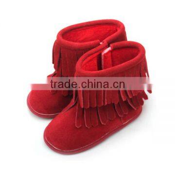 Wholesale Cute Fashion Baby Tassels Kids Snow Walking Shoe photo-3