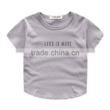 Wholesale Summer Cotton Short Sleeves Boys Kids Round Neck T-shirt photo-3