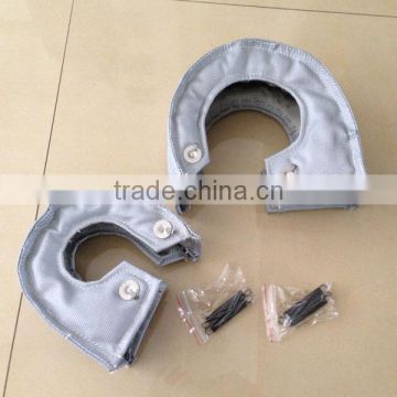 grey/black fiberglass thermal T3/T4/T6 turbo heat shield cover