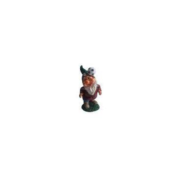 Garden gnome playing footable