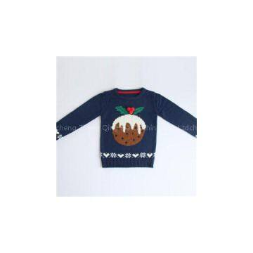 Crew Neck Double Knitted Pullover Sweater