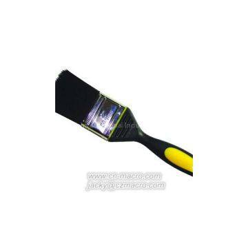 Pure Black Bristle Paint Brush With TPR Handle