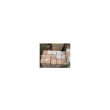 YL-S008 top mushroom double color sandstone block