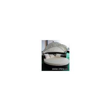 OUTDOOR WICKER SECTIONAL SOFA DAYBED PATIO FURNITURE