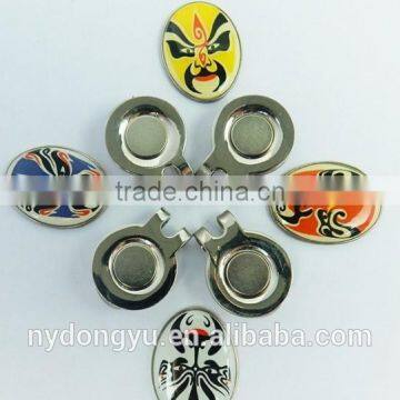 opera mask golf ball marker and hat clip/yf golf ball marker/ mutli design hat clip