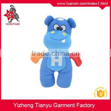 Custom plush toy with alphabet letter, plush dog toy