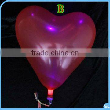 New Heart Shape LED Light Latex Balloon Flashing Balloon Party Decoration Valentine's Day Gifts photo-3