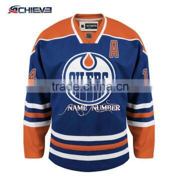 custom christmas oversizeed funny reversible ice hockey jersey in 100% polyester