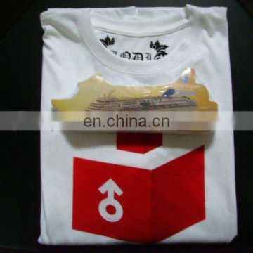 compressed t-shirt in boat shape