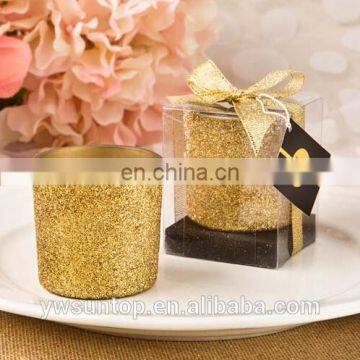 Fashioncraft Bling Collection Gold Glitter Votive Candle Wedding decoration