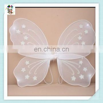 Kids Party Fancy Dress Cheap White Fairy Butterfly Wings HPC-0864