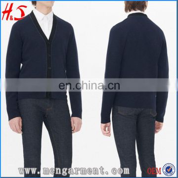 Fashion Winter Solid Color Cardigan Men Woolen Sweater Design Of Hot Selling Christmas Sweaters