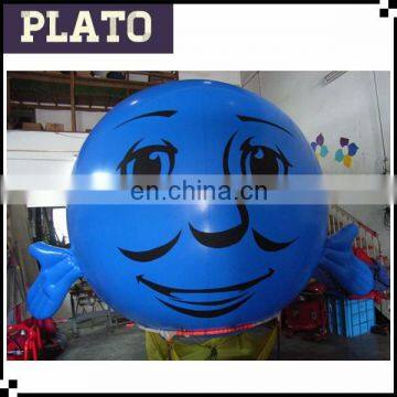 Deep Blue printed balloon for shop advertisment