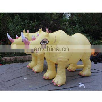 customized popular giant rhinoceros/cow/rhino inflatable for advertising