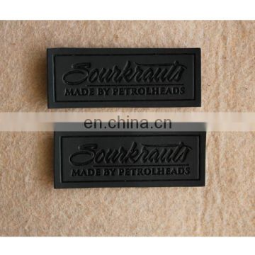 black jeans leather patch