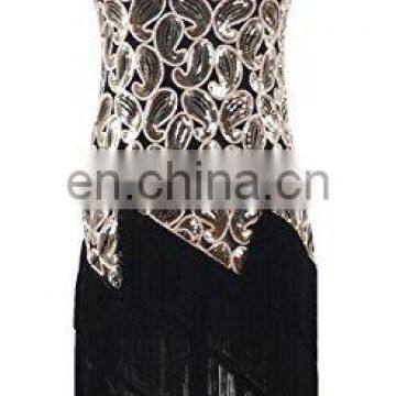 BestDance 1920s Gatsby Party Dress Sequined Retro Pattern Flapper Fringe Dress Halloween Costume