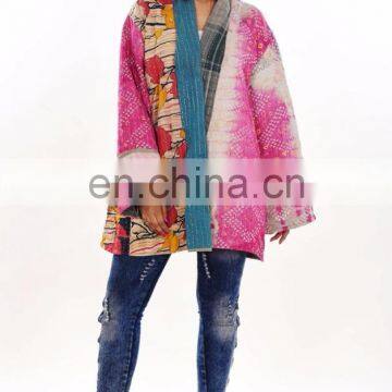 Vintage cotton Kantha Jacket Quilted Jacket Manufacturer