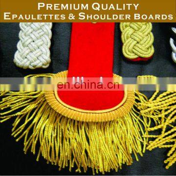 Uniform Epaulets, Fringed Military Epaulet, Shoulder Boards, Rank Insignia, Shoulder Pads, Imperial Epaulettes