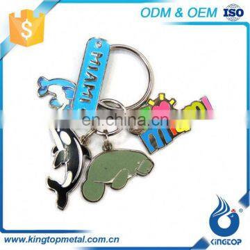 Decorate Travel Souvenir Different Countries Promotional Metal Key Holder Alloy Keychain photo-3