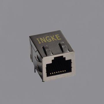 Ingke YKJU-8259NL 100% cross 08B1-1X1T-06-F Through Hole Single Port RJ45 Magnetic Jack