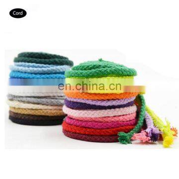 Factory price wholesale cheap colorful braided cord YJX