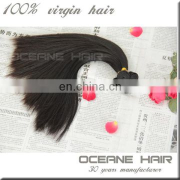 Factory direct sale high quality natural color straight unprocessed virgin brazilian hair