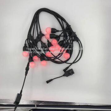 American outdoor lamp holder, UL lamp string, American holiday Christmas tree decorative lamp, American lamp holder power cord.