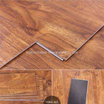 plastic flooring sheet tiles slotted click lock 3.5mm thickness 0.1mm wear layer