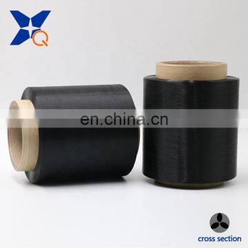 Black Conductive Carbon Inside Nylon Fiber Filaments 20D/3F Trilobal Threeleaf ESD Fabrics/garment-XTAA015 photo-4