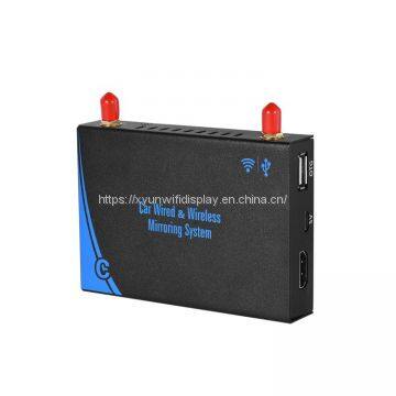 Ios13 wireless transmitter miracast car mirror link black box for car multimedia audio video entertainment
