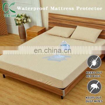 OEM Tex-Cel Suzhou 100% Cotton Jersey Fabric Waterproof Bed Bug Mattress Covers Protector photo-3