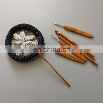 Sweater Needle Carbonized Bamboo Handle Round Crochet Purple Package Bamboo Crochet Set photo-4