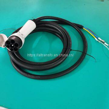 High voltage wire harness/cable assembly for charging gun