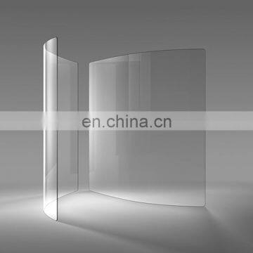 Glass manufacturer high quality clear tempered curve glass