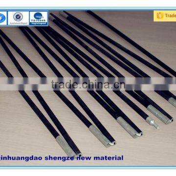 FRP tent poles, Glass fiber reinforced plastic black tent pole, GRP tent frame