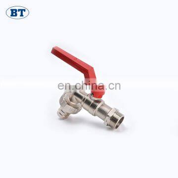 BT2003 Top Sale Brass Forged Bibcock Tap Valve With Red Handle photo-2