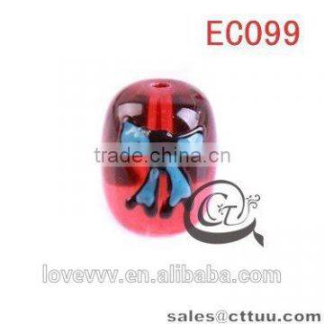 Wholesale Top Quantity Acrylic Pink Glass Round Beads EC096 (DIY) photo-4