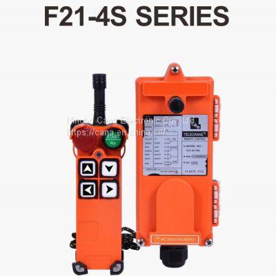 F21-4S Industrial Radio Wireless Remote Control 4 Channel TELECRANE for Overhead Crane Remote Control 36V 220V 380V AC 50-60HZ