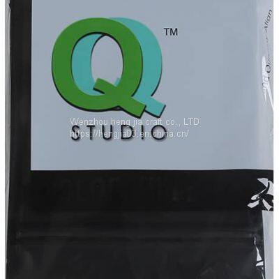 100 Matte Double Color Vertical QuickQlick Repeatable Seal Bags (12 X18 cm X7.1 (4.7 Inches), Black) photo-3