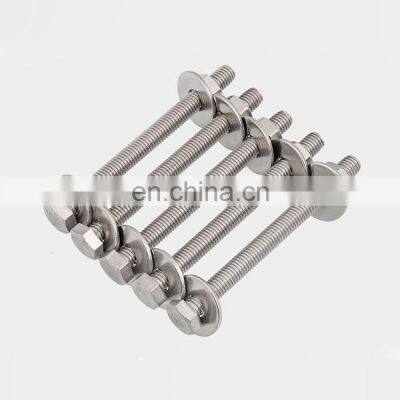 Factory stock Stainless steel  A2 A4 pernos y tuercas Hexagon head cap bolts and nuts