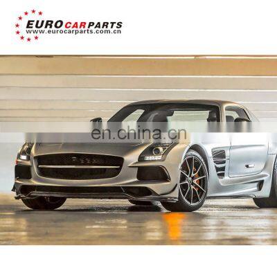 Body kit for SLS W197 with front bumper hood cover bonnet fender ducts rear bumper muffler tips for w197 2016 2017