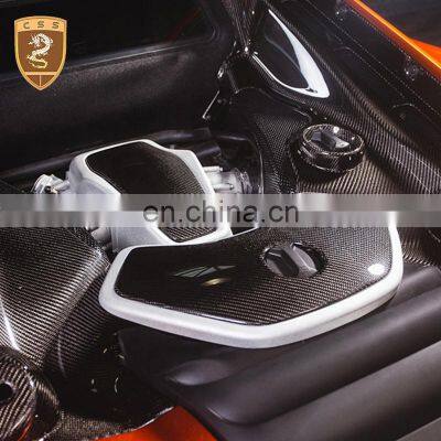 2PCS Carbon Fiber Car Interior Auto Accessories Engine Hoods For McLaren MP4 650S Bonnet Interior Body Parts