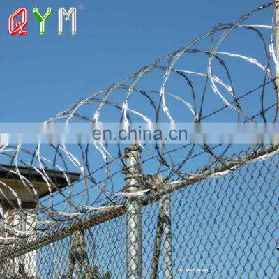 Welded Mesh Razor Wire Barrier Airport Fencing